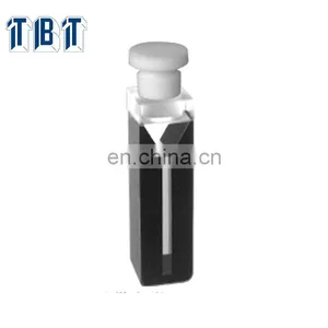 Quartz Flow Cell for Spectrophotometer Q-54 Optical Glass Popular Micro Cell With Black Walls and Stopper thumbnail-2