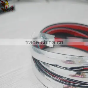 Plastic U Flat Channel Molding Chrome Edge Trim thumbnail-4