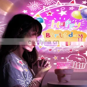 Ocean Colorful Sea Waves Kids Led Night Light Projector Lamp With Speaker thumbnail-1