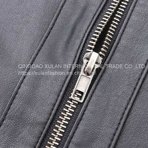 HOT SALE 2021 NEW ARRIVAL FASHION LADIES'FAUX LEATHER ECO PU LEATHER BASEBALL JACKET thumbnail-5