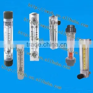 Liquid Water Flow Meter Acrylic Rotameter Panel Type thumbnail-1
