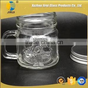 200ml Small Glass Mason Jar With Metal Lid thumbnail-2