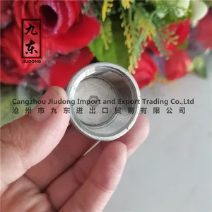 Female BSP NPT Quick Malleable Cast Stainless Steel Pipe Fitting SS304 SS316 Round Pipe Cap thumbnail-1
