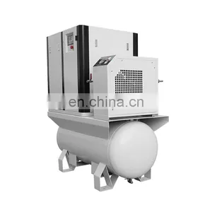 Screw Compressor 15 hp Tank Vsd Screw Refrigerant Compressor 11 kw 16 Bar Vfd Screw Compressor thumbnail-3