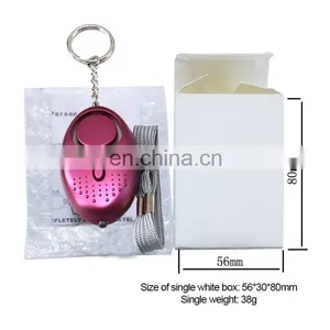 Wholesale Light Weight 130dB Led Flashlight Abs SOS Personal Anti Attack Emergency Defense Safety Alarm Keychain thumbnail-5