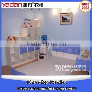 Cartoon Designs of Single Size Drawer Kid Bed and Wardrobe Customized Enviromental Furniture thumbnail-4
