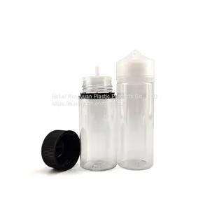 Plastic Pet 05 Transparent E-Liquid E-Juice Mechanical Dropper Packaging Bottle With Screw Cap thumbnail-5