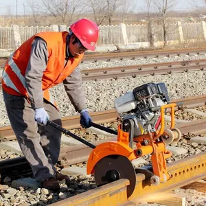 Gasoline Abrasive Rail Disc Cutter Saw Railway Cutting Machine thumbnail-1