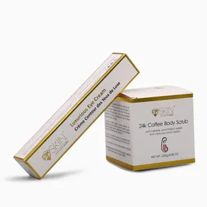 Customized Simple Fashion Silver Cosmetics Skin Care Water Lotion Outer Packaging Box thumbnail-2