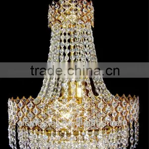 Modern Gold/silver Hotel Big Crystal Chandelier for Wedding Hall/hotel Lobby/villa New Designed Hotel Chandelier Pendant Light thumbnail-1