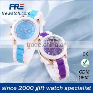 2015 Popular Contrast Color Silicone Watch for Young thumbnail-2