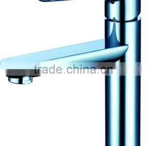 NICOR 8114 High Quality Brass Deck Mounted Polished Chrome Cold Water Bathroom Basin Tap With Single Lever thumbnail-1