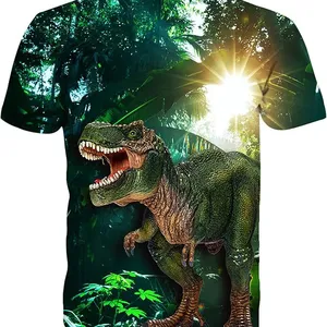 3D Graphic Colorful T-Shirts Short Sleeve Tee Cartoon Tshirts Crew Neck Print Custom Tshirt thumbnail-1