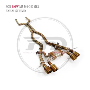 HMD Titanium Exhaust Pipe Catback for BMW M3 M4 F80 F82/M3 M4 F8X/ M3 M4 G80 G82 Muffler With Valve For Cars Whatsapp+86 18946955156 thumbnail-5