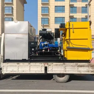 2000bar 32L/Min Ultra High Pressure Hydro Jetting Machine Water Jet Cleaner Road Mark Removal Machine thumbnail-1