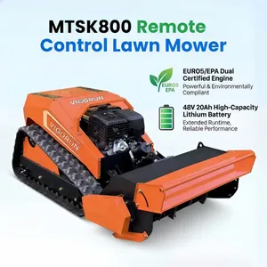 Vigorun MTSK800 Industrial Grade Tracked Robot Automatic Field Brush Cutter 420cc for Lawns Orchards Agricultural Use thumbnail-1