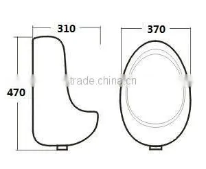6201 Wall-mounted Ceramic White Quality Urinal, Egg Shaped Urinal, Splash-free Surface and Easy-to-mountain Performance Quality Choice thumbnail-3