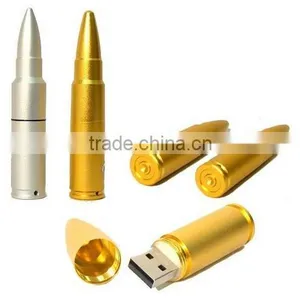 Silver and Gold Metal Bullet Usb Flash Drive Cheap Price thumbnail-1