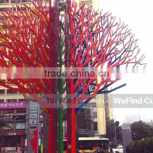Outdoor Tree Shaped Lacquered Metal Welded Sculpture thumbnail-2
