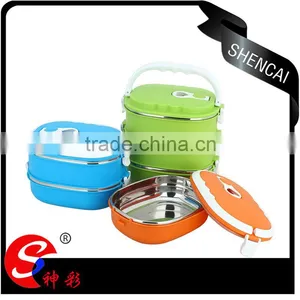 Kid Rectangular Insulated Stainless Steel Tiffin Lunch Box/ Thermos For Hot Food/Storage Box thumbnail-2