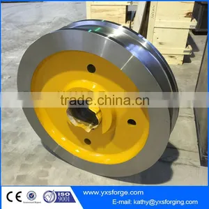 Ladle Transfer Car Wheel & Electric Flat Rail Car Wheel For Industrial Transfer thumbnail-3
