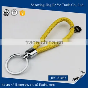 Customized Braid Colourful PU Keychain thumbnail-4