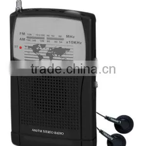 Slim Pocket am fm Radio With Earphone thumbnail-2