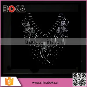 BOKA Hotfix Rhinestone Collar Flower Design Transfer Motif thumbnail-1