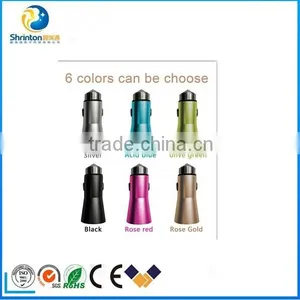 2 Port Colorful Micro Auto Universal Dual USB Car Charger For IPhone IPad IPod 3.1A Mini Car Charger Adapter thumbnail-1