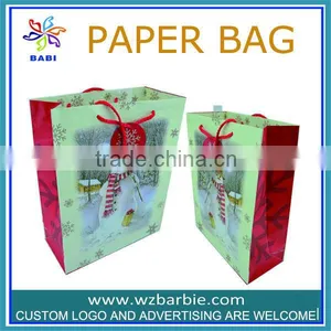 SNOWMAN LARGE LANDSCAPE CHRISTMAS GIFT BAG thumbnail-1