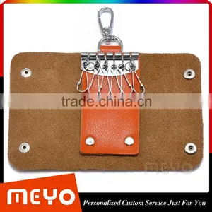 Protective Snap Closure Full Grain Leather Key Wallet for Key Safe Supplier's Choice thumbnail-2