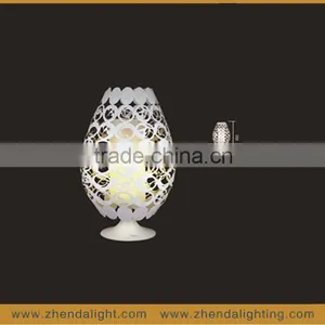 White Color Hollow Out Lamp Shade Hotel Table Lamp& Bedside Decoration Lighting thumbnail-2