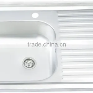 800*500mm Single Bowl Stainless Steel Sink Hot Sale for South America 201 Mat Finish thumbnail-1