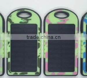 Wholesale Portable Camoflage Waterproof Mobile Solar Power Bank thumbnail-2