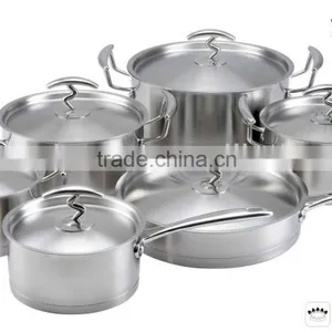 12Pcs 18/8 Stainless Steel Cookware With Solid Handle thumbnail-1