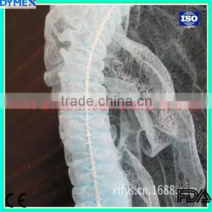 Disposable Nonwovens Double Elastic Dustproof Medical Mob Cap thumbnail-3
