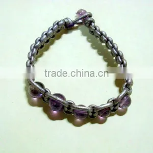 Gemstone Leather Bracelets thumbnail-1