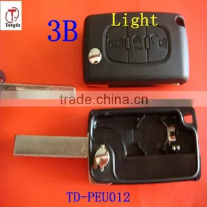 Tongda 3 Button With Light Button no Battery Place Without Groove Blade for Peugeot.Citroen thumbnail-1