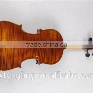 Master Handmade Nature Flamed Maple Violin Advanced Asoustic Matt Violin Ebony Fitted With Case TL004-3 thumbnail-3