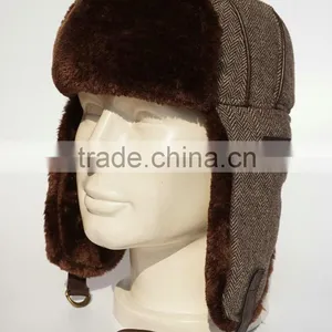 Wholesale Russian Style Herringbone Winter Hat thumbnail-1