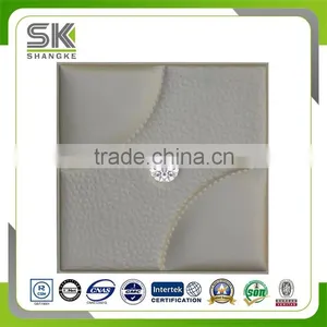 Embossed Faux Leather 3d Wall Tiles 40*40 thumbnail-1