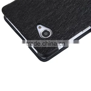 China Manufacture Artificial Leather Holster With Magnetic Fastener Design Sleeve for Lenovo A880 thumbnail-6