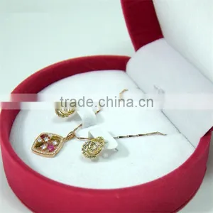 Wholesale Custom Fancy Velvet Jewelry Gift Box With Ribbon thumbnail-4