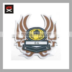 Laser Cut Custom Iron on Woven Patches thumbnail-1