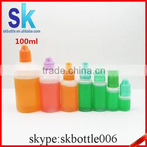PE 100ml Plastic Dropper Bottle With Childproof Cap thumbnail-6
