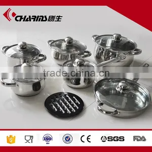 New Stainless Steel Cookware Set 12 Piece Pots and Pans Kitchen Home Cooking thumbnail-1