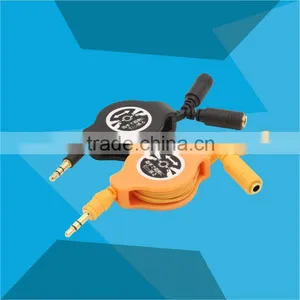 Wholesale Price Colorful 3.5mm Male to Female Audio Cable thumbnail-1
