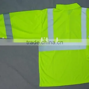Long Sleeve Reflective Reflective Vest for Running or Cycling Polo Collar Long Sleeves Shirt thumbnail-2