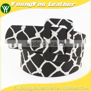 NEW Design pu Casual Dresses Belt for Women With Fashion Printed Cloth thumbnail-1