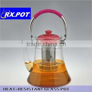 High Quality Heat Resistant Borosiilcate Pyrex Hand Made Mouth Blown Coffee Pots 800P/1500P thumbnail-4